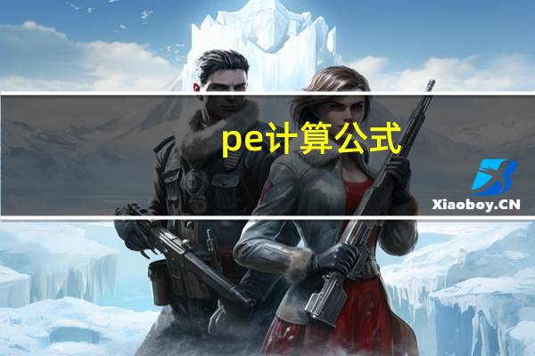 pe计算公式