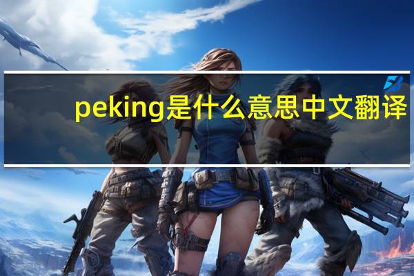 peking是什么意思中文翻译