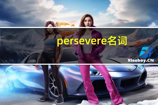persevere名词