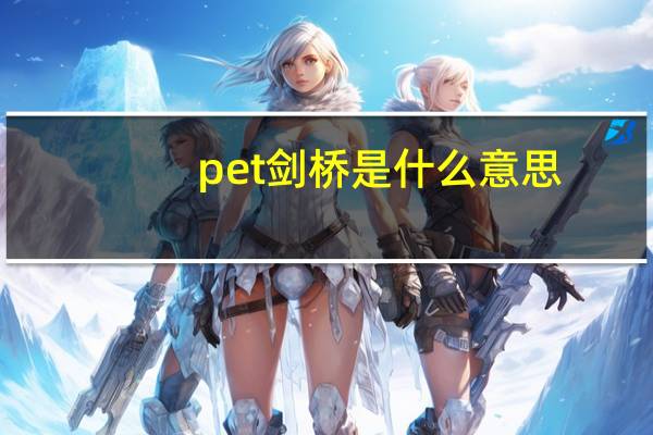pet剑桥是什么意思