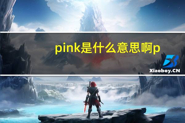 pink是什么意思啊p