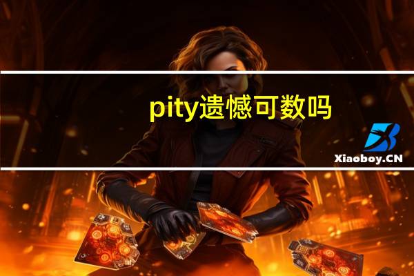 pity遗憾可数吗