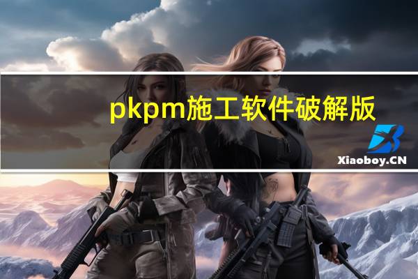 pkpm施工软件破解版（pkpm施工安全计算软件破解版）