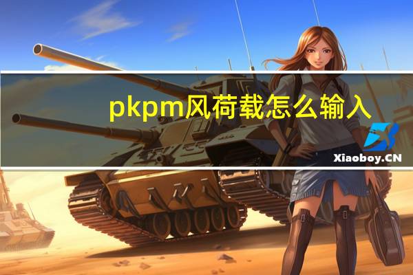 pkpm风荷载怎么输入
