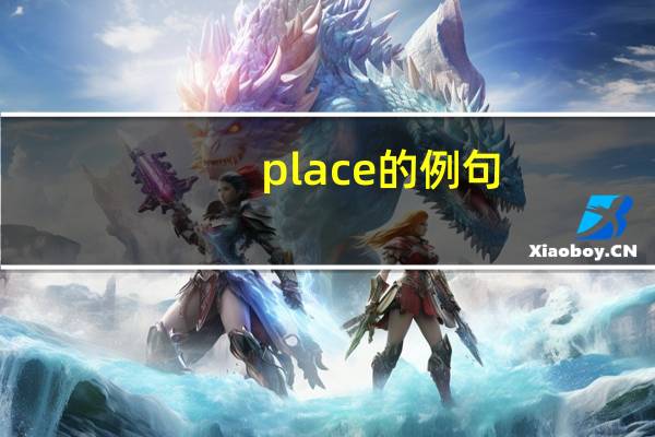 place的例句