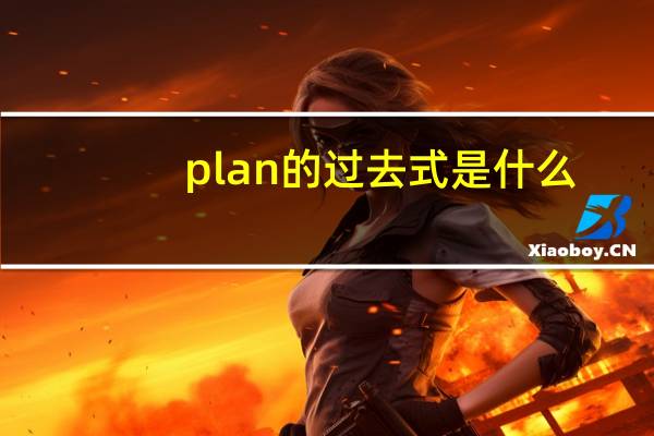 plan的过去式是什么