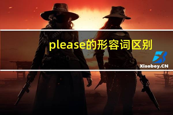 please的形容词区别