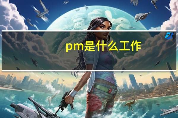 pm是什么工作