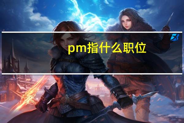 pm指什么职位