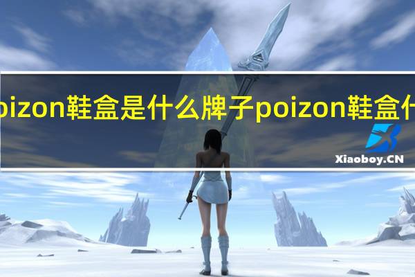 poizon鞋盒是什么牌子 poizon鞋盒什么意思