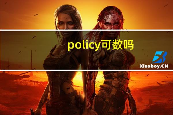 policy可数吗?