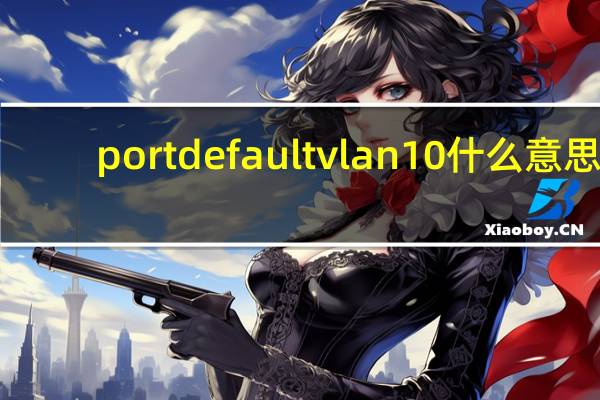 port default vlan 10什么意思