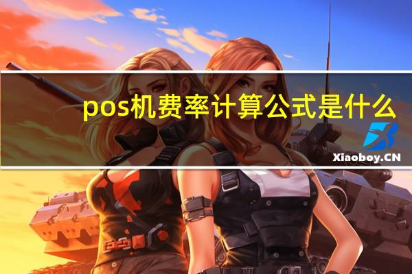 pos机费率计算公式是什么（pos机费率计算公式是什么）