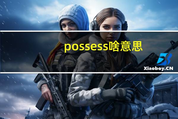 possess啥意思
