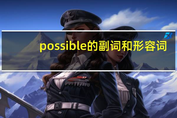 possible的副词和形容词