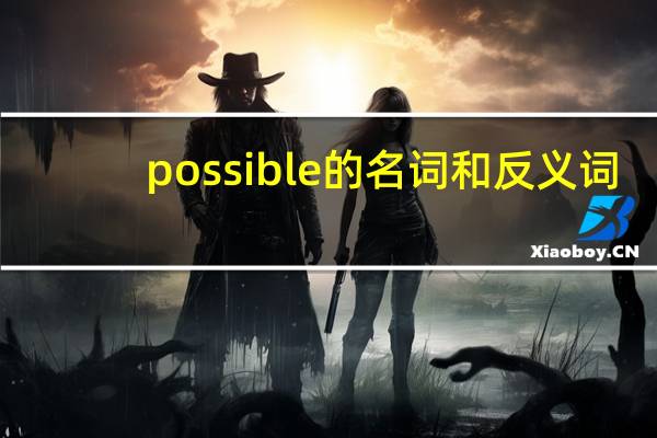 possible的名词和反义词
