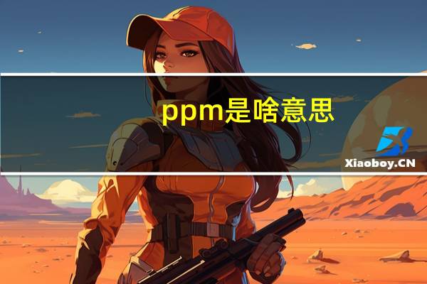 ppm是啥意思