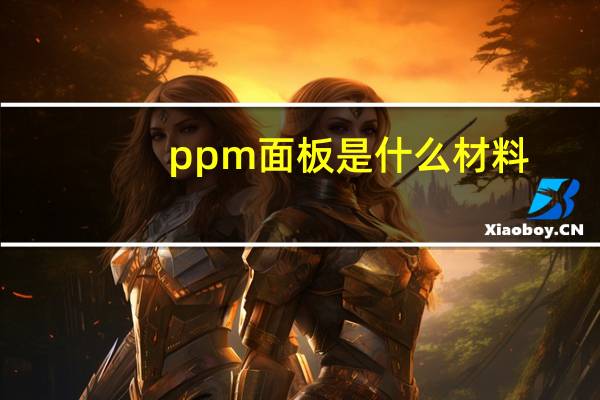 ppm面板是什么材料