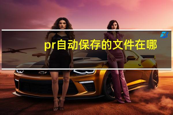 pr自动保存的文件在哪