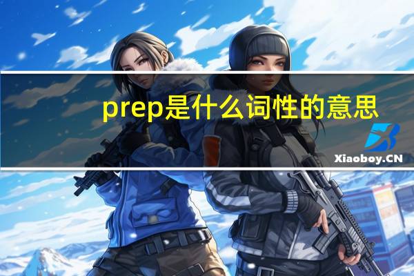prep是什么词性的意思