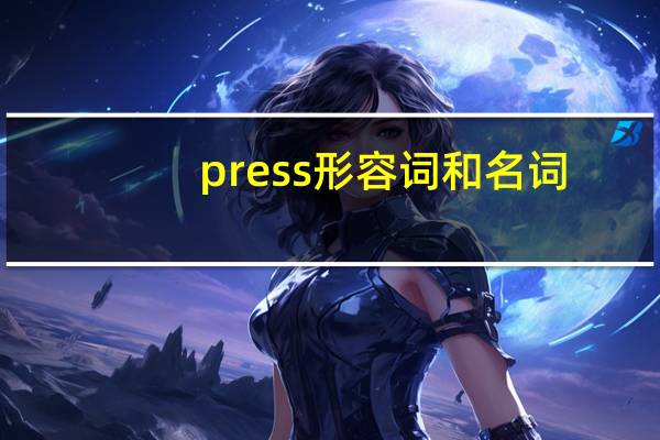 press形容词和名词