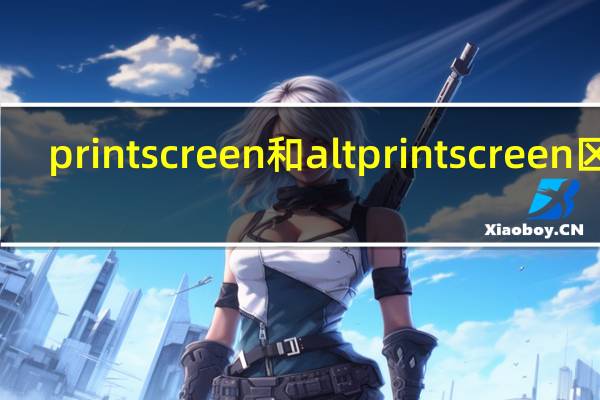 printscreen和altprintscreen区别(printscreen)