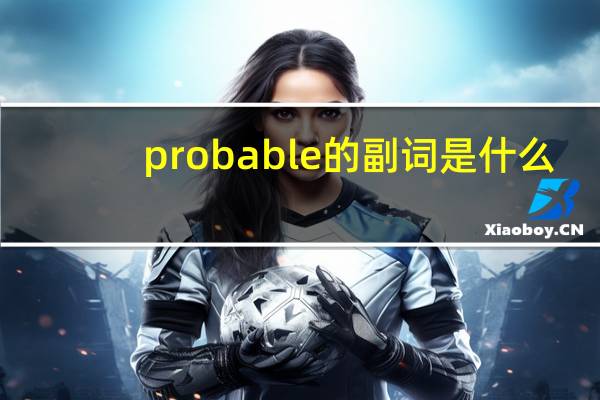 probable的副词是什么