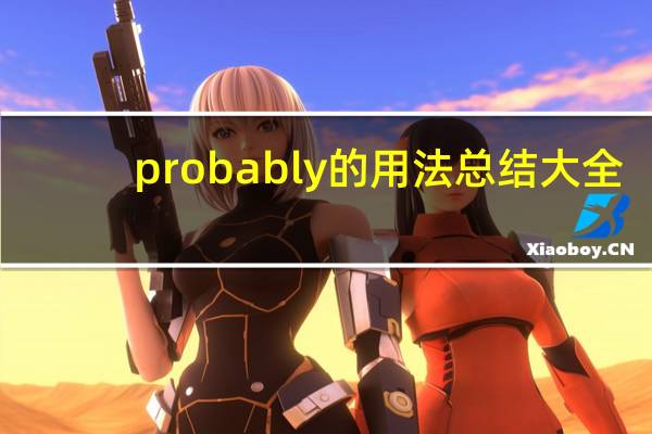 probably的用法总结大全