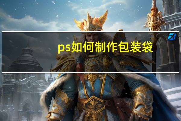 ps如何制作包装袋
