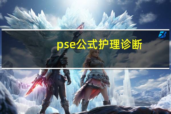 pse公式 护理诊断