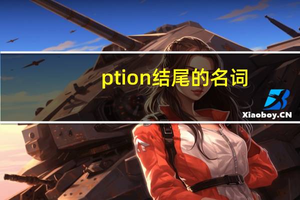 ption结尾的名词