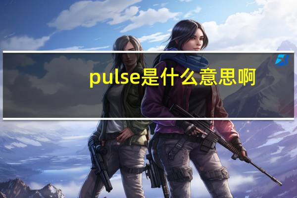 pulse是什么意思啊（pulses）