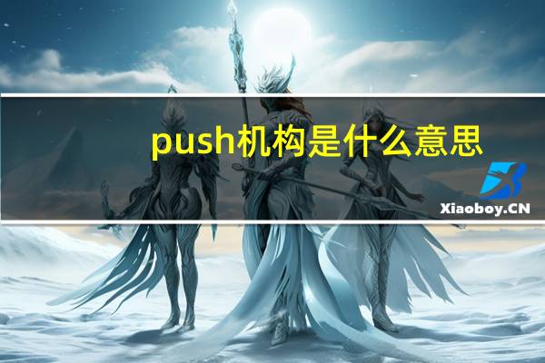 push机构是什么意思