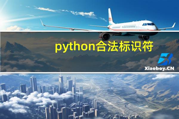 python合法标识符