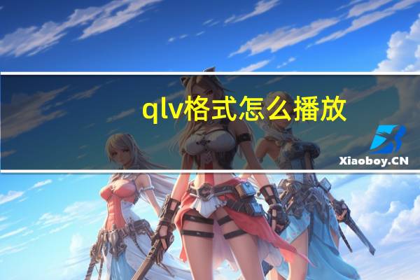 qlv格式怎么播放