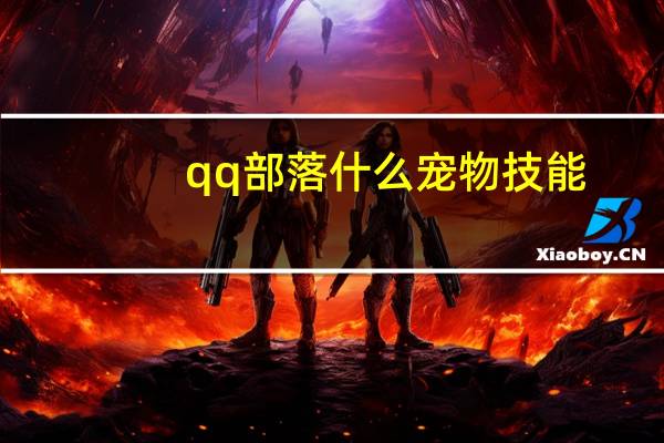 qq部落什么宠物技能