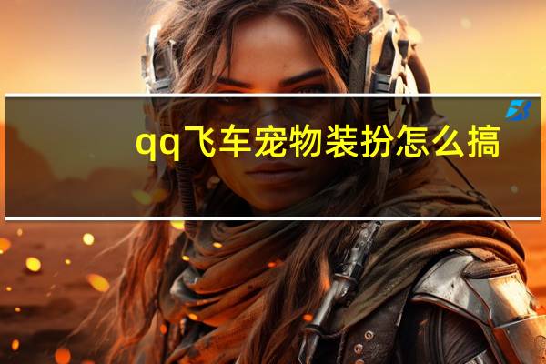 qq飞车宠物装扮怎么搞