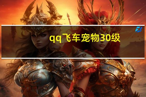 qq飞车宠物30级