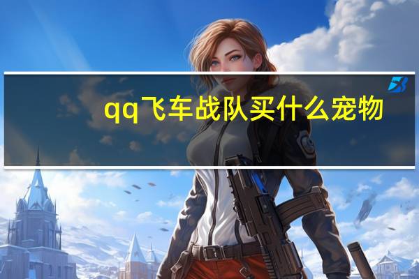 qq飞车战队买什么宠物
