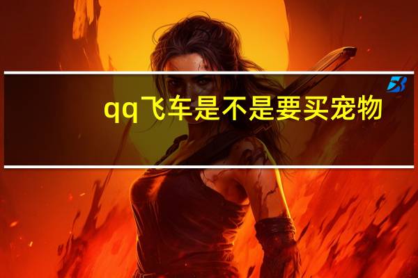qq飞车是不是要买宠物