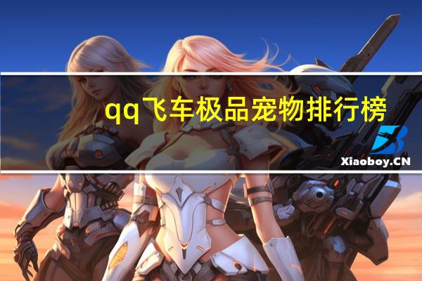 qq飞车极品宠物排行榜