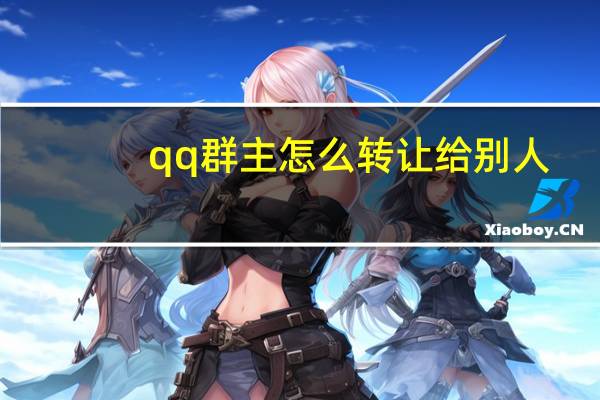 qq群主怎么转让给别人（qq群主转让后怎么恢复）