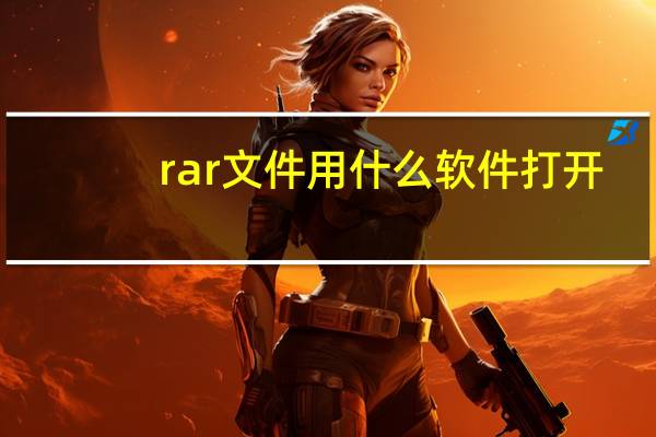 rar文件用什么软件打开（rar文件）