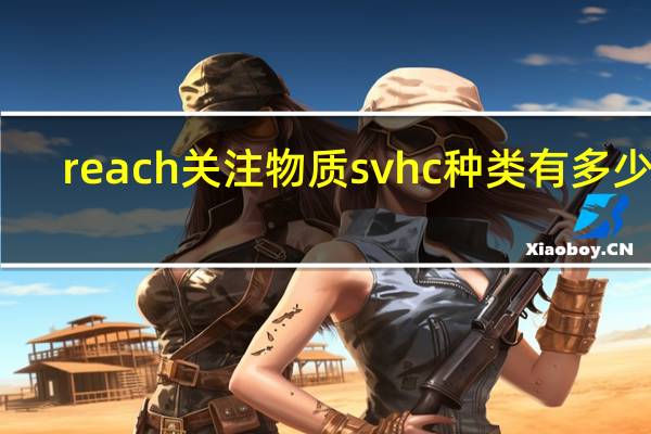 reach关注物质svhc种类有多少种