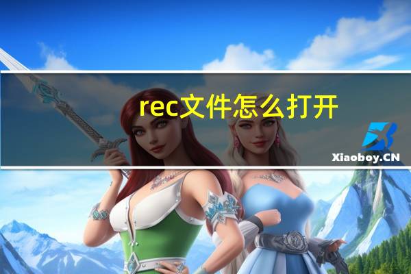 rec文件怎么打开