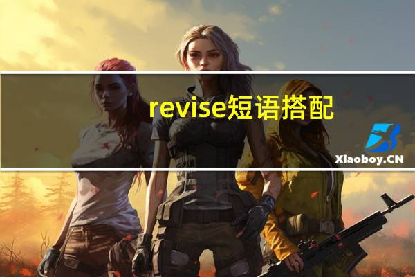 revise短语搭配
