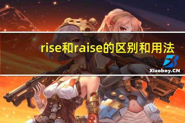 rise和raise的区别和用法