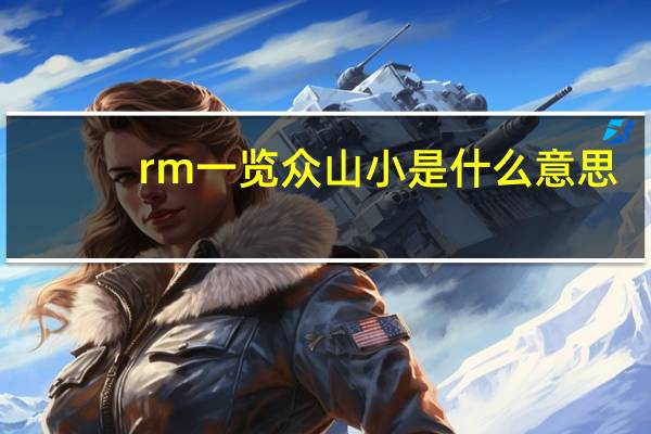 rm一览众山小是什么意思
