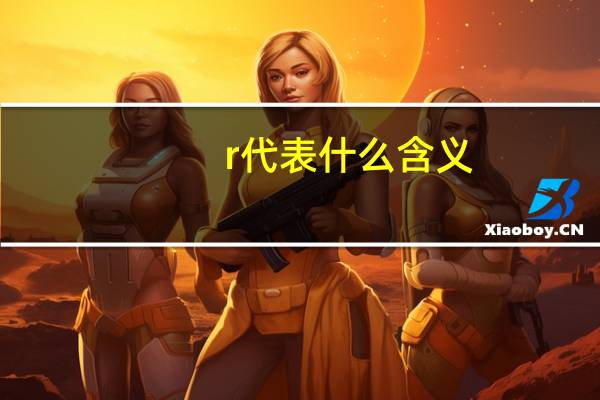 r代表什么含义