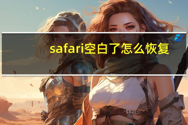 safari空白了怎么恢复